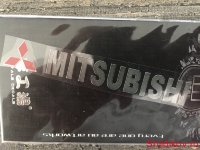 Наклейка Mitsubish Gold