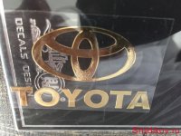 Наклейка Toyota (gold)
