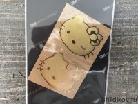 Наклейка Hello Kitty золото